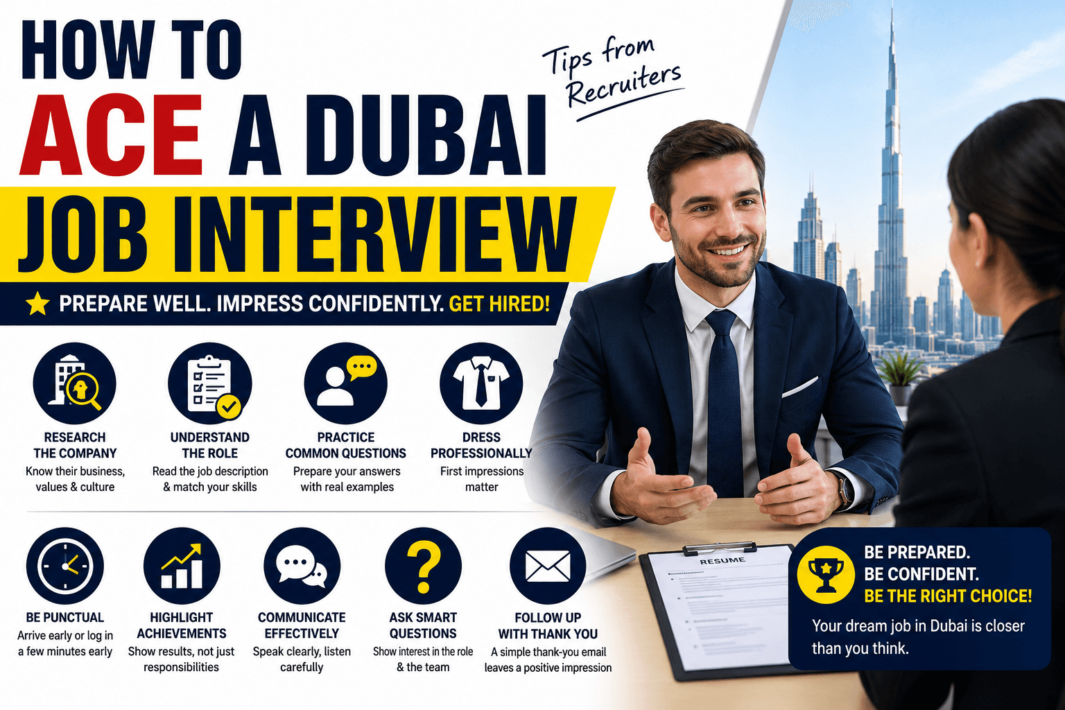 How to Ace a Dubai Job Interview Tips from Recruiters