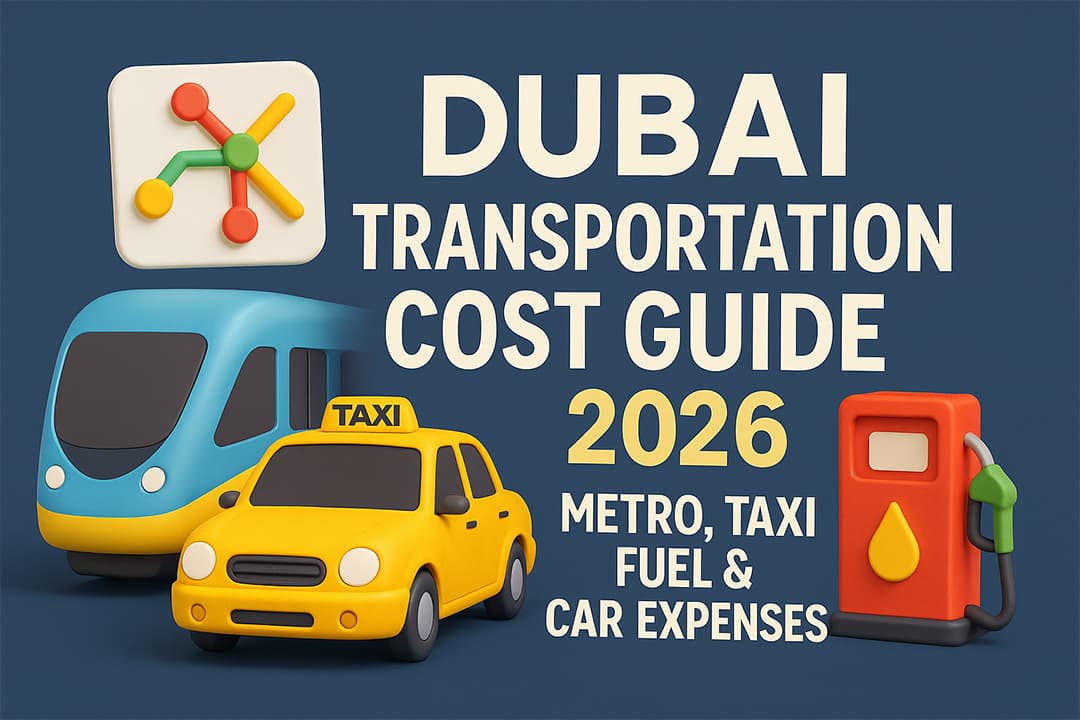 Dubai Transportation Cost Guide 2026 – Metro, Taxi, Fuel & Car Expenses