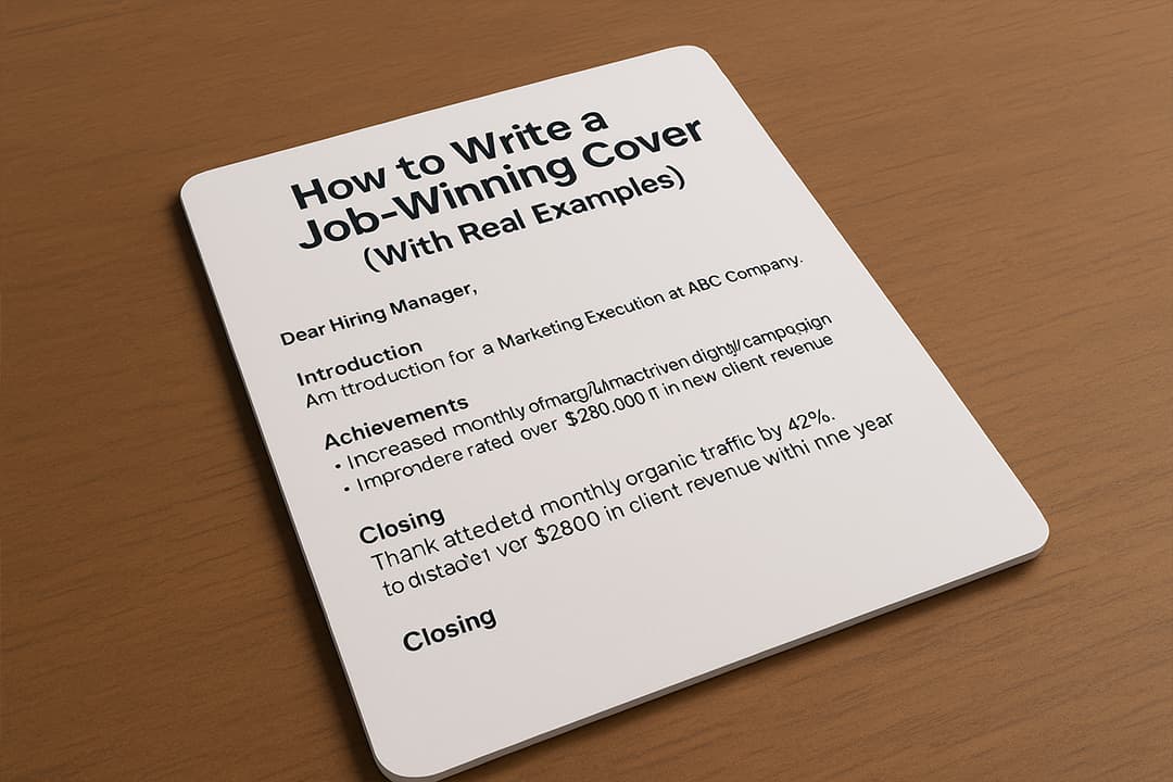How to Write a Job-Winning Cover Letter (With Real Examples)